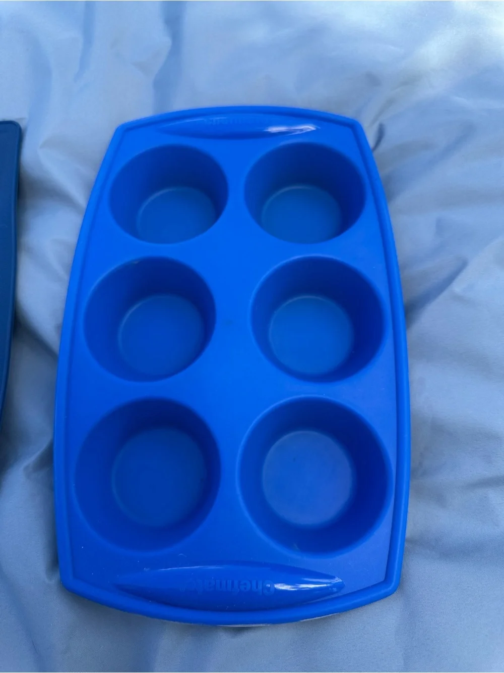 Mixed Smartware Silicone Bakeware Set -11 Pieces. Royal blue. Terracotta red VGC